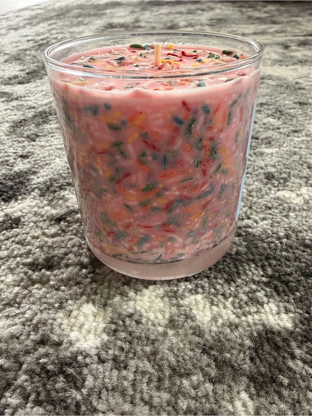 Congrats Pink Sprinkle Celebration Candle